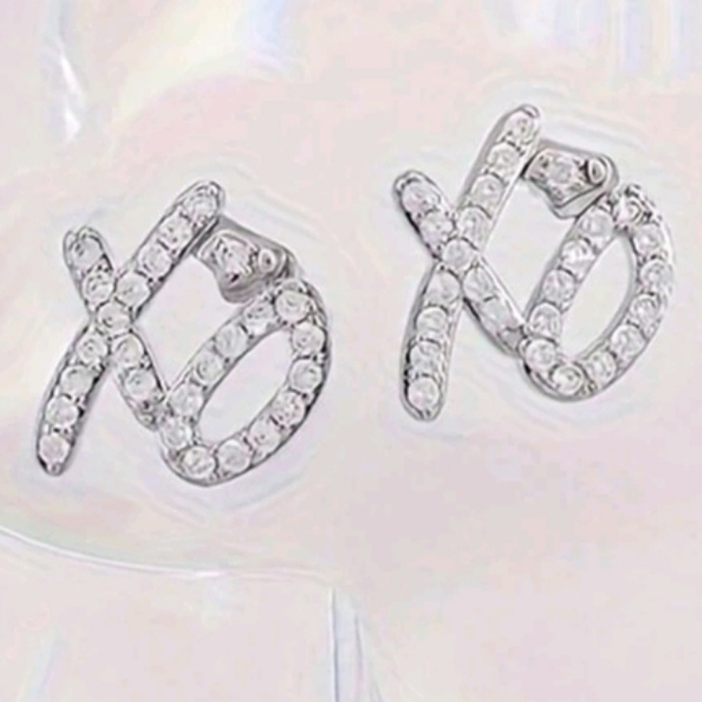 The Weeknd Silver XO stud earrings